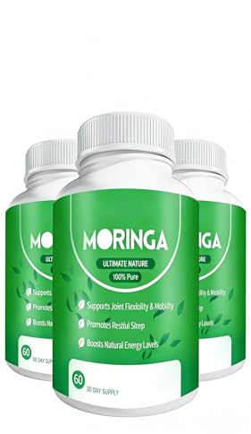 Moringa biologique - fournit une énergie stable et naturelle qui se sent plus énergique d'une manière douce.,3pcs
