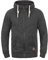 Solid SDVitu Herren Sweatjacke Kapuzenjacke Zip-Hoodie mit Kapuze Kordelzug Kängurutasche Reißverschluss Baumwollmischung Regular fit, Größe:XXL, Farbe:Med Grey (8254)