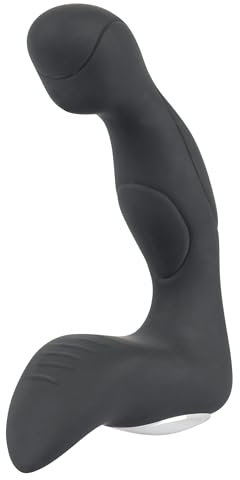 Rebel Prostata-Plug- wiederaufladbarer Prostata-Vibrator für Männer, 10 Vibrationsmodi, realistische Reizrillen, schwarz