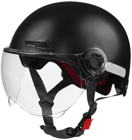 ACMEDE Skaterhelm Fahrradhelm Scooter Helm Erwachsene Roller Halbschale HelmMit HD-Visier Erwachsene Helm für Fahrrad Skateboard Scooter BMX Kind Erwachsene 54-62cm
