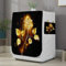 Highdi Washing Machine Cover, 3D Washing Machine Covers Indoor with Zipper Sunscreen & Dustproof Washer Protection for Front Load Outdoor Washer and Dryers (L capacity 10.5~12KG,Golden roses)