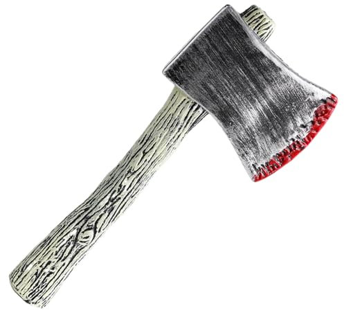 Lawnrden Fausse Hache, Jouet de propuls de Costume de bûcheron, Hache de Conduite sanglante, axe de Jouets réaliste Vintage avec poignée pour Cosplay, Costume, Farce, Accessoires d'halloween