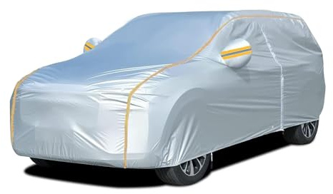 Autoschutzhülle für Toyota Verso (2013-2018),Auto Abdeckplane Winter mit Reißverschlusstür AllWeather im Freien Wasserdicht UV-beständig Staubdicht Kratzfest