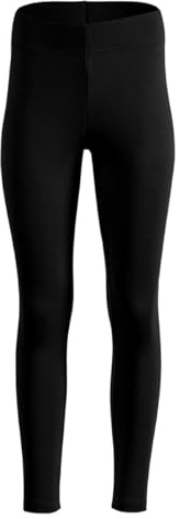 menique Thermounterwäsche Damen 100% Merino – 250gsm Thermo Unterwäsche Extra Warm Leggings, Hohe Taille Bauchkontrolle Funktionsunterwäsche für Winter, Ski, Yoga & Wandern (Schwarz, M)