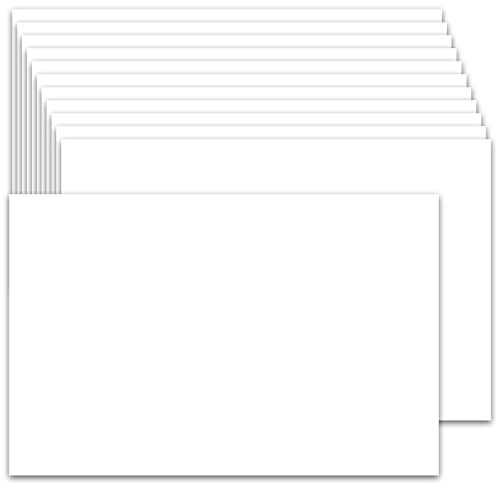 100 Stück A6 Karteikarten Blanko, 10,2 x 15,2 cm Blanko Postkarten Weiße Leere Karteikarten 230g/m² DIY Papier Karten für Grußkarten Hochzeitskarten Hochzeitseinladungen Kinderunterricht