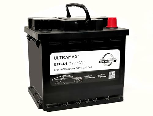 Ultramax 12V 50Ah 540A AGM PLUS EFB Start Stop Car Battery YBX7012 YBX9012 Yuasa