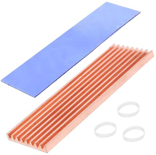 Haojiaho Kylfläns, 70 x 21 x 4 mm, NVMe M.2 bärbar dator termisk kylfläns, för 2280 M2 PS5 SSD bärbar dator
