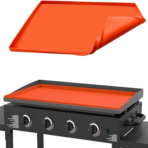 HoneTeek 28inch Silicone Griddle Mats for Blackstone, Food-Grade Silicone Protective Cover Reusable for Outdoor Grill Barbecue BBQ, Baking Mat, Blackstone Griddle Accessories(72x46CM)
