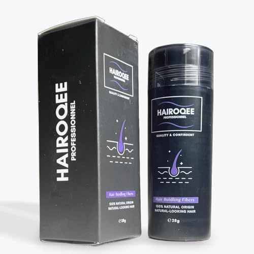 Fibras capilares naturales – 28 g – Polvo para cabello, polvo densificante, polvo volumen pelo construcción fibras a base de queratina (blonde oscuro)