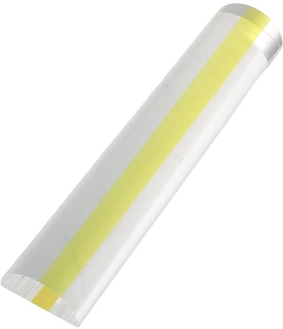 Veemoon Règle Loupe en Acrylique Transparente 2X Bande Grossissante Outil de Lecture pour Petits Caractères Lecture de Livres et Dessin Technique Accessoire Portable pour Bureau et