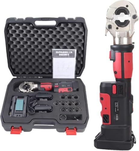 Elektrisk hydraulisk pressmaskin 16–300 mm² med 18 V litiumbatteri och LED-skärm