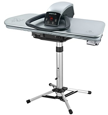 Speedypress Pressa da Stiro a Vapore Professionale Argento 101HD con Supporto/Treppiedi, 101cm; 2.600 Watt (+ Ferro, Cartuccia Filtro dell'Acqua Anti-Scala, Copertura di Ricambio e Fondo in Schiuma)