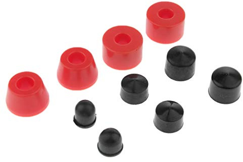 lahomia 10pcs Remplacement Skateboard Longboard Truck Bushings Cup Set - 85AA Rouge, 11mm