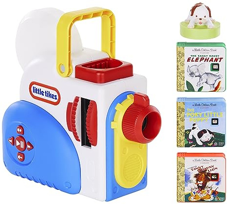 Little Tikes Story Dream Machine Starter Set, Storytime, Books, Little Golden Book, Audio Play, The Poky Little Puppy Character, Nightlight, Toy Gift for Toddlers and Kids Girls Boys Ages 3+