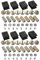 Lichtidee 8 x Led Lampenfassung Lampenhalter für Stabspot für GX5,3 12 Volt Led oder Halogen Seilspots Seilsystem