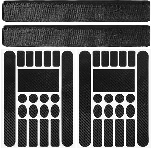 Mozeat Lens Kettenstrebenschutz und Rahmenschutzfolie Fahrrad Set, 4 Stück Kette Schutz Chain Guard 2 Blatt Fahrrad Schutz Aufkleber, Kettenschutz Fahrrad Lackschutzfolie Rahmenschutz