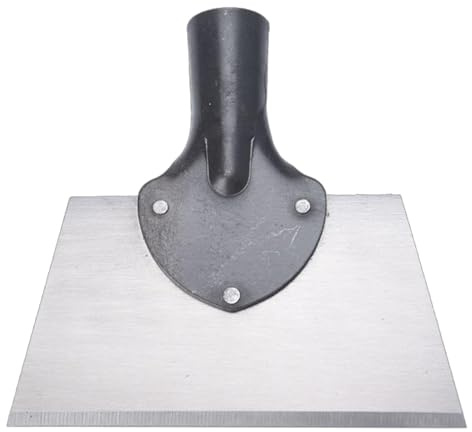 COMFOLIVING Pala per la pulizia del giardino, pala piatta per le erbe, raschietto per le cattive erbe, pala piatta, pala per la pulizia con bordi piatti, pala per piantare e diserbo in fattoria, pala