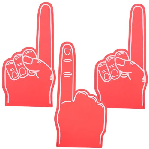 KITANDOVE Schaumhand Cheerleader Finger mit Geräuschen für Sportspiele Partys Fußballspiele