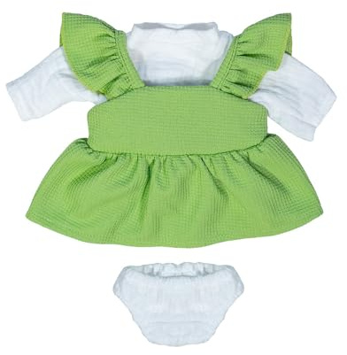Miniland - Vestiti per Bambola da 38 cm, Accessorio di Abbigliamento per Bambole, Vestito e Maglietta Mezza Stagione