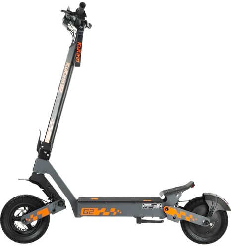 KUKIRIN G2 Trottinette Électrique Adulte, Batterie 48V 15,6Ah, Jusqu’à 55 km, Pneus Tubeless 10 Pouces, Double Suspension, Double Frein à Disque, Écran Couleur Tactile, Pliable