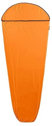Saco de Dormir Liner Ultraligero Invierno Usable Portátil Camping Bolsillo Sacos para Adultos, mochilero(Orange)