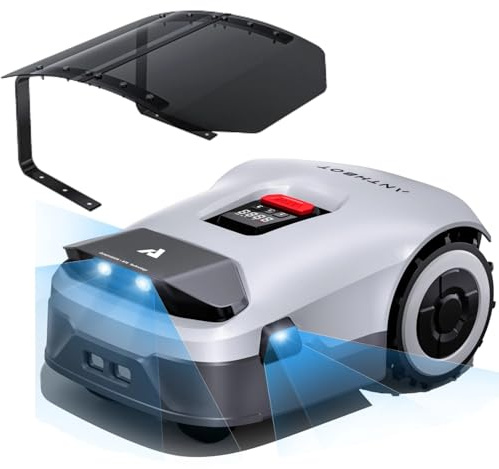 ANTHBOT Genie 600 Mähroboter Set inkl. Garage, Ohne Begrenzungskabel, RTK & 4-Kamera-Vision, KI-Hinderniserkennung, Präzise Navigation, Smarte App-Steuerung, Max. 900 m²