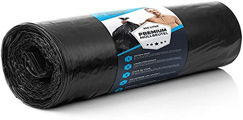 10 Juegos de Bolsas de Basura ULTRA 240L XL - A Prueba de Desgarros 70µ Para Uso Doméstico e Industrial - Eliminación de Desechos LDPE 100 cm x 125 cm