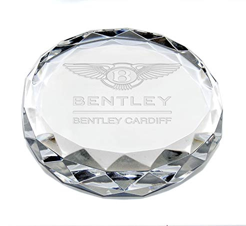 County Engraving Personalised Crystal Cut Glass Paperweight Engraved Business Logo Corporate Gift - Enter Your Own Custom Text