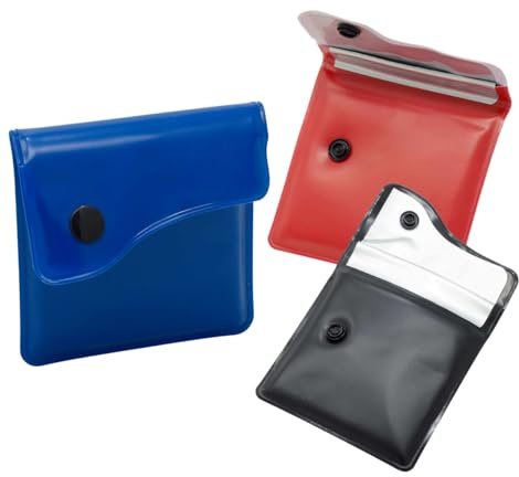 Pack de 6 Ceniceros Portátiles de Bolsillo con Cierre de Botón | Mini Ceniceros con Interior de Aluminio Ignífugo | Cenicero Portátil para Playa, Coche o Exterior (Multicolor)