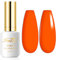 Imtiti 1 Stück 15ml Neon Orange Gel Nagellack UV Led Soak Off Gel Polish Nail Art Maniküre Salon DIY Zuhause