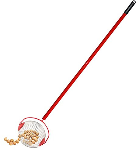 WOTEG frutas, recogedor bellotas rodantes, recogedor frutas árbol para nueces, nueces, nueces, limas, limones, naranja, pelotas tenis