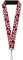 Buckle Down Unisex-Erwachsene Schlüsselband – 1.0 – Mickey Mouse Poses Streurot/schwarz/weiß Schlüsselanhänger, Mehrfarbig, Einheitsgröße