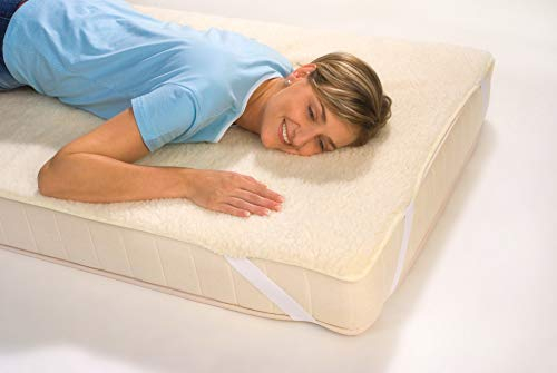 Erwin Müller Matratzenauflage Saalfeld Schurwolle natur Größe 180x200 cm