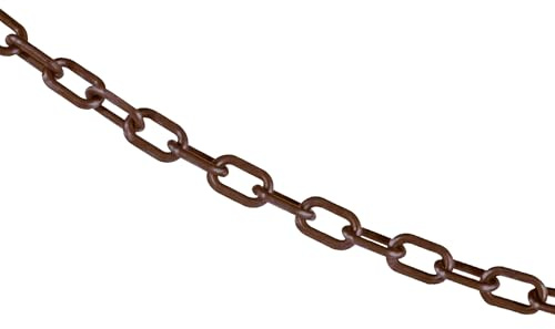 Mr. Chain Plastic Barrier Chain, Brown, 3/4-Inch Link, 25-Foot (00010-25)