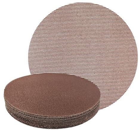 GZKTY 20 Piezas Disco de Lija de Malla Rejilla de Lijado Ø 225mm - 240 Grano - Para Lijadoras Orbitales de 225mm y Lijadoras de Madera Para Lijar Superficies Duras, Madera, Masilla, Pintura, Metal