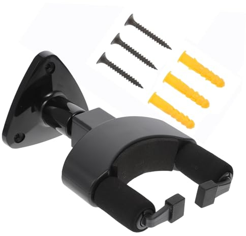 Colgador de Pared para Guitarra Negro, Soporte de Almacenamiento