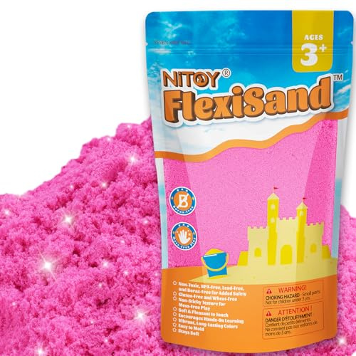 NiToy Play Sand (1 kg, varmrosa)