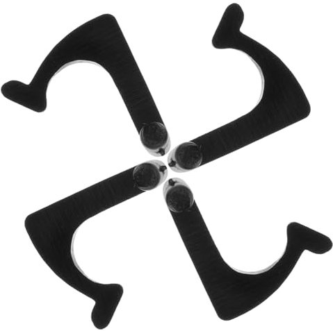 FUNOMOCYA Set 4 Fibbie Di Fissaggio Per Giradischi in Vinile, Supporto Stabile Per Braccio Giradischi, Accessori Per Riproduzione Vinile