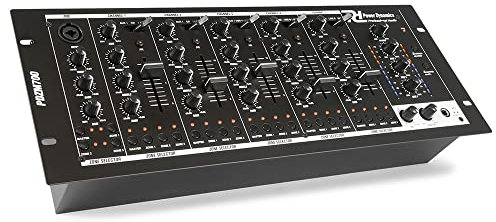 Power Dynamics PDZM700 Multi-Zone Mixer - 6 Channels, 4 Audio Zones, USB Interface, 19-Inch DJ Installation Mixer for Bars, Clubs, Events & Venues
