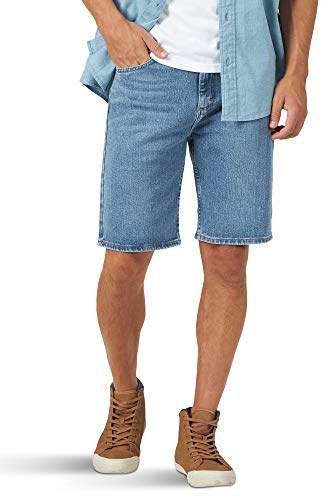 Classic Relaxed Fit Five Pocket Jean Short, Light Wash Flex, 36