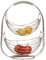 Mel-O-Design Obstschaukel mit 2 Körben Höhe 44 cm Obstschale stehend - Küche - Gemüsekorb