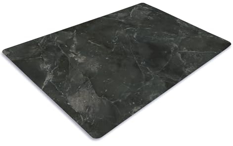 Pagnanno. Chopping Board-Catering Cutting Set-Kitchen Board-Glass Worktop Savers-Sink Chopping Board-Large-Worktop Protectors Heat Resistant-Marble Effect Grey (Design 7, 30 x 20 cm (Pack of 1))