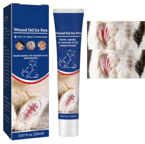 Pet Wound Care Gel,Liquid-Bandage for Pet,Wound Care Gel for Dogs,Cats&Other Pets,Dog Leg Wound Protector,Waterproof Protective Wound Spray for Pet,Cat Gel,Cat Wound Cream,Dog Wound Care,Wound Glue
