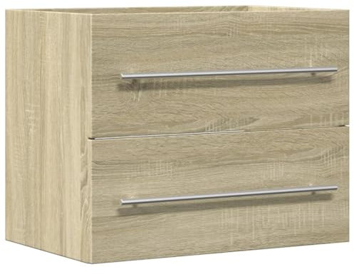 vidaXL Armario para Lavabo aglomerado Roble Sonoma 60x38,5x48 cm