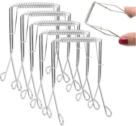 5 Pcs Rouladenklammern,Roladenklemmen,Edelstahl Klammern,Aus Rostfrei Rouladennadeln,Kohlrouladen Rouladen,Rouladenringe,RouladenspießE Clips,Fleischklammern Rinderrouladen,Roladenklemmen