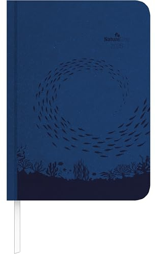 Alpha Edition - Minitimer settimanale Nature Line Ocean 2026 – Agenda tascabile A6 (11×15 cm) con panoramica mensile e area per appunti, pianificatore ecologico per lavoro, scuola e quotidianità