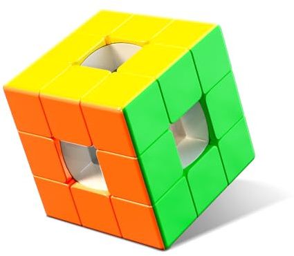 ROXENDA Skeleton Speed Cube 3x3x3, Cubo Mágico para Jugar y Entrenar el Cerebro en Fiestas, Juegos de Mesa y Tiempo Libre