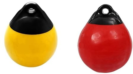 AMENGJ Boya Redonda de Anclaje Boya de Anclaje Redonda de PVC Resistente for Defensa de Barcos, Pelota de Parachoques for Muelle, protección Inflable, boya de Amarre Marina