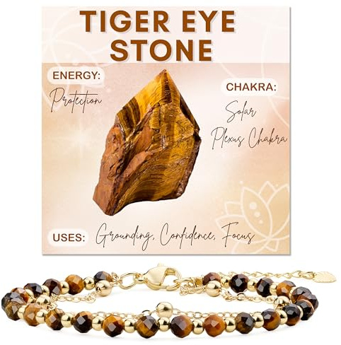 Farfume Ojo De Tigre pulseras de piedras naturales para Mujer Cuentas de Perla Natural de 4mm Piedras Pulidas a Mano Joyería Regalo Ideal