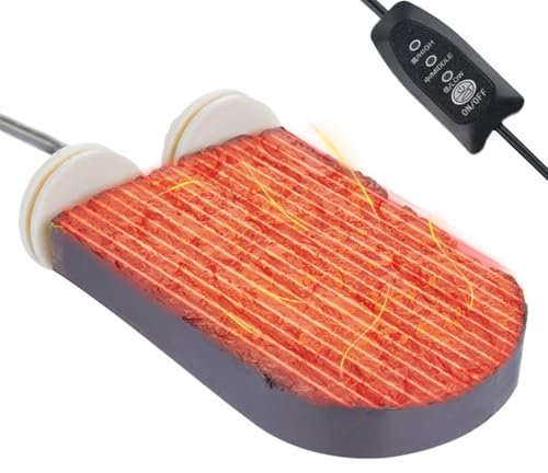 Yulokdwi Perchoir Chauffant,Perchoir Chauffant Accessoires De Cage pour Calopsitte | Support à Température Réglable Accessoires pour Animaux en Hiver Perroquet Calopsitte Conure Reptile